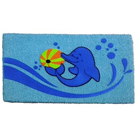 Imports Decor Dolphin Beach Ball Door Mat 549PVCF